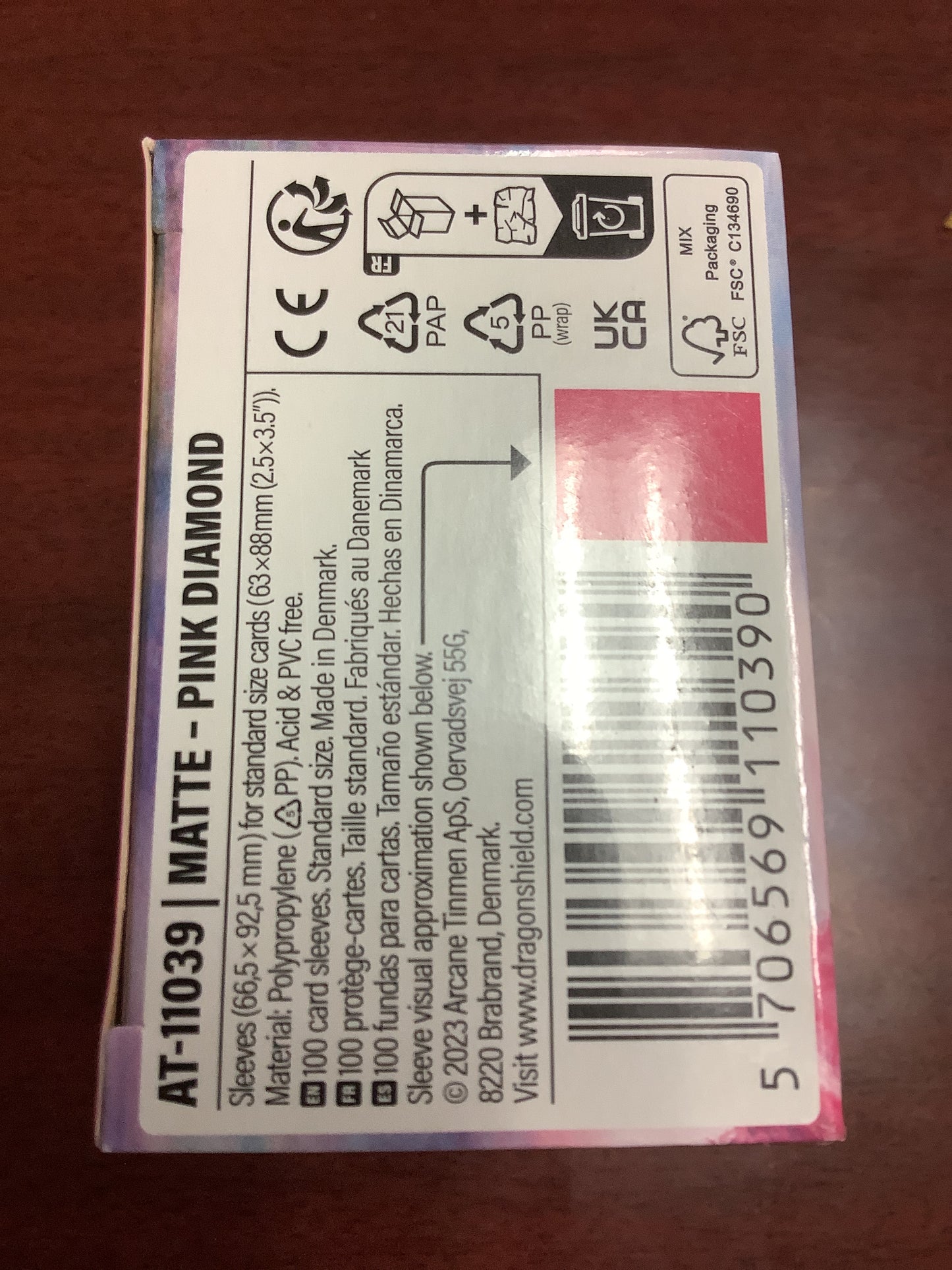 Dragon Shield - Pink Diamond 100 matte sleeves