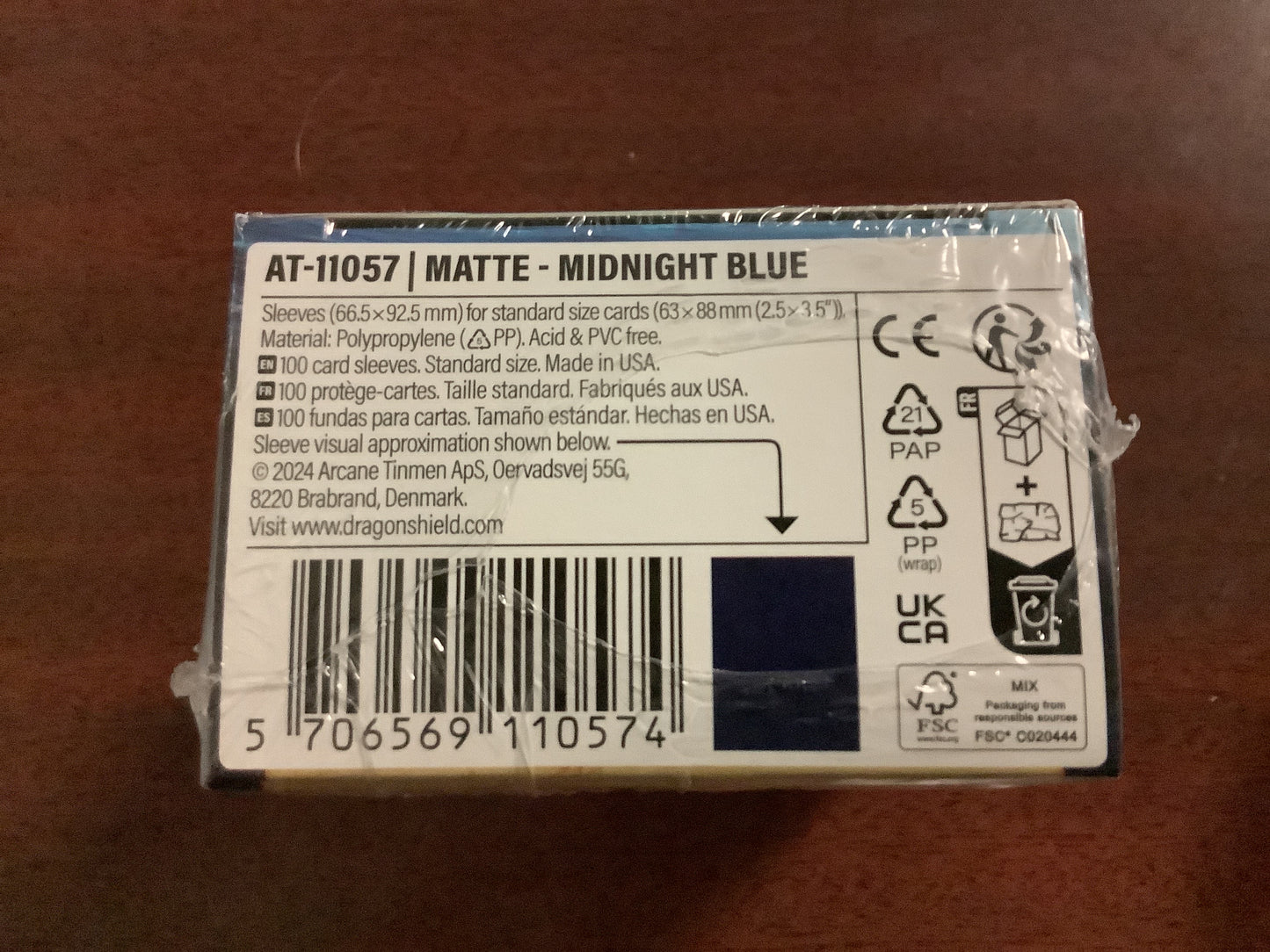 Dragon Shield - Midnight Blue 100 matte sleeves