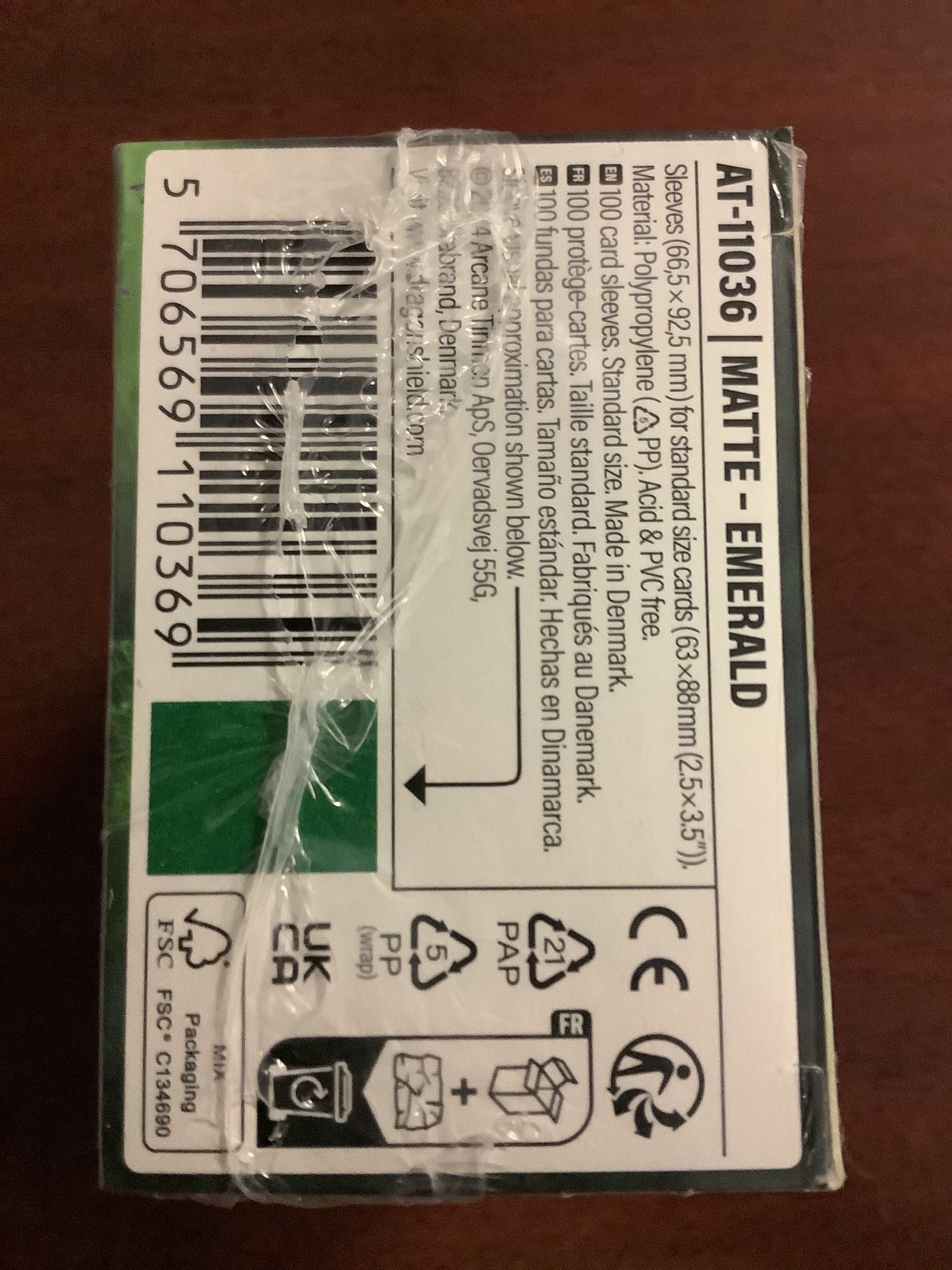 Dragon Shield - Emerald 100 matte sleeves
