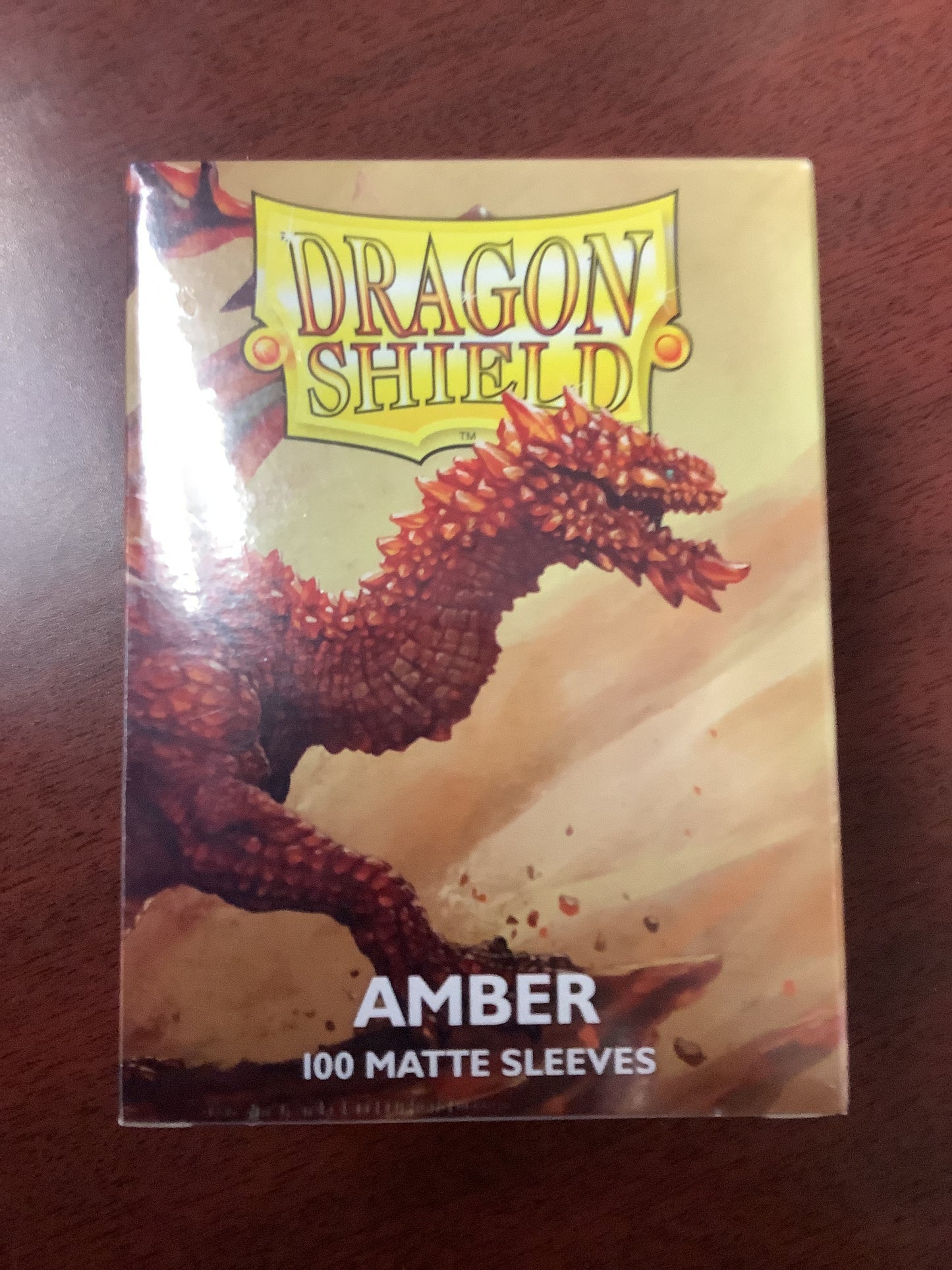 Dragon Shield - Amber - 100 Matte Sleeves