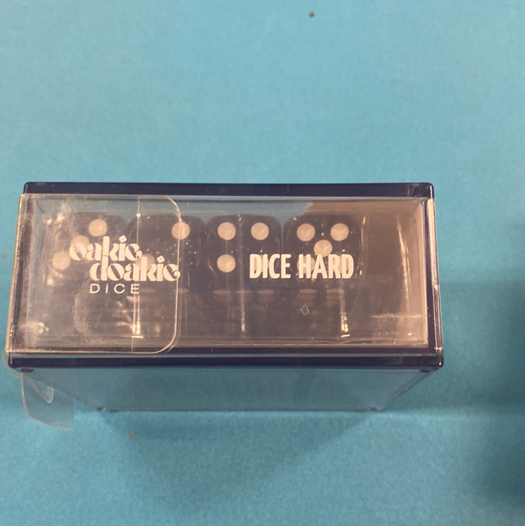 Oakie Doakie Dice - D6 16mm - 12 Dice Speckled, Light Blue