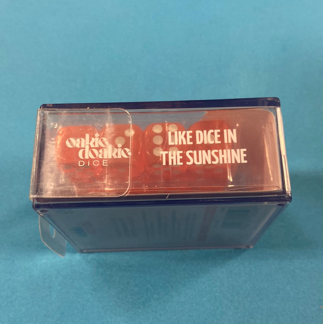 Oakie Doakie Dice - D6 16mm - 12 Dice Translucent, Orange