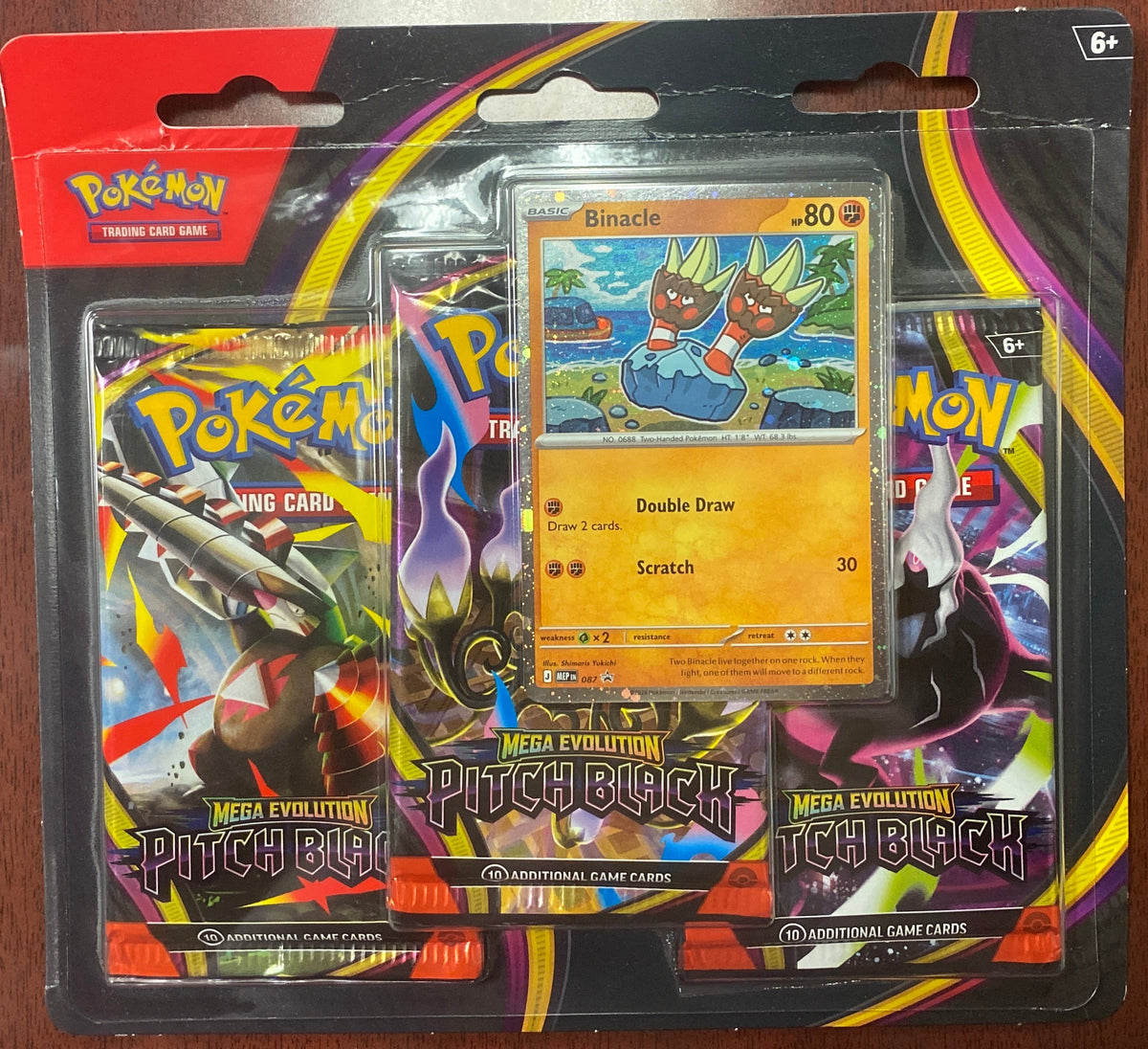 Pokemon - Pitch Black 3-Pack Blister [Binacle] - ME05: Pitch Black (PBL)