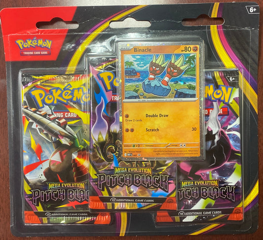 Pokemon - Pitch Black 3-Pack Blister [Binacle] - ME05: Pitch Black (PBL)