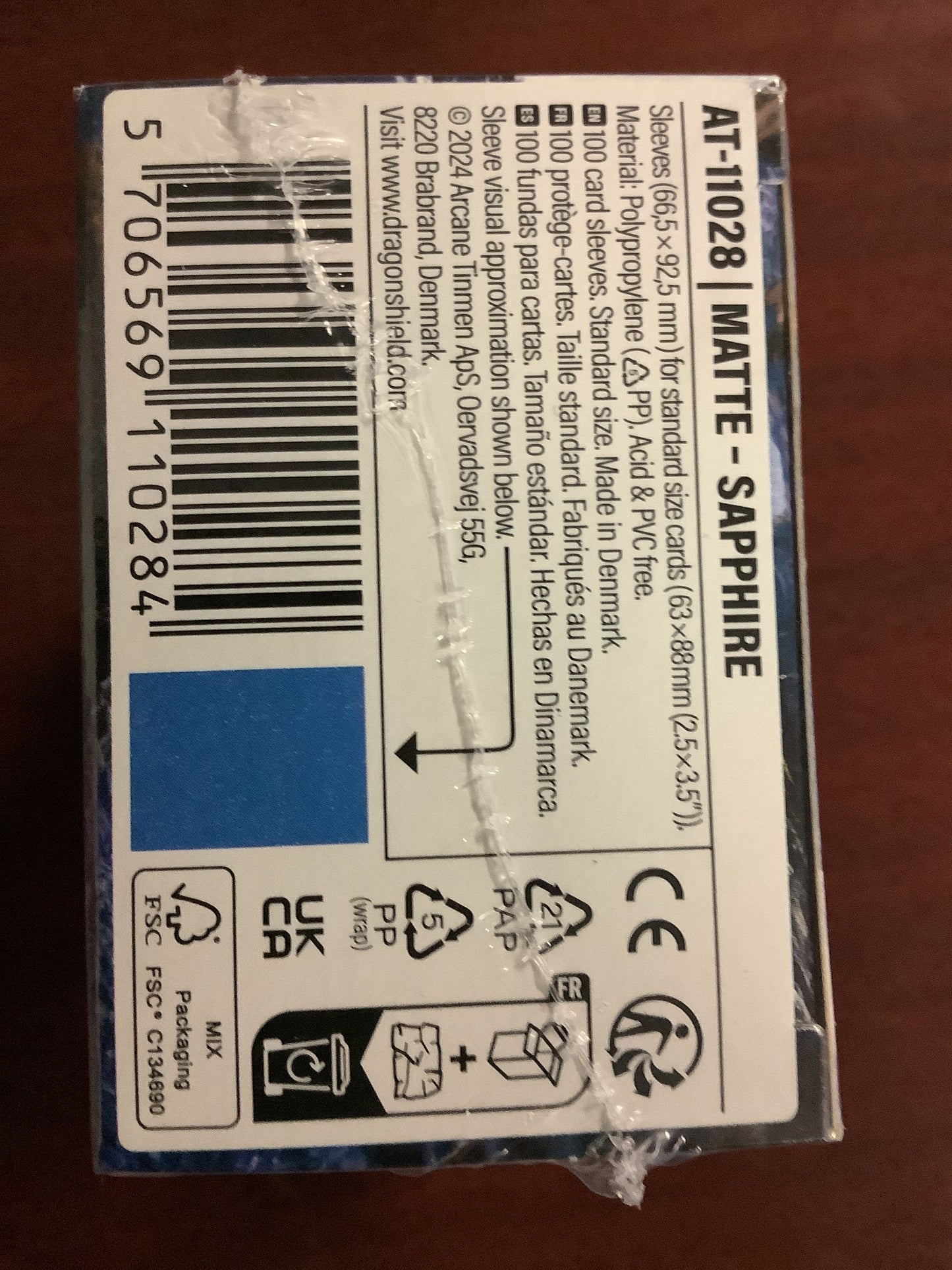 Dragon Shield - Sapphire 100 matte sleeves