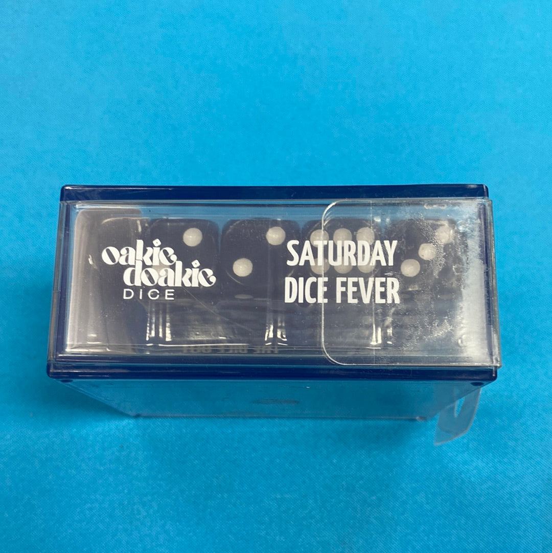 Oakie Doakie Dice - D6 16mm - 12 Dice Solid, Black